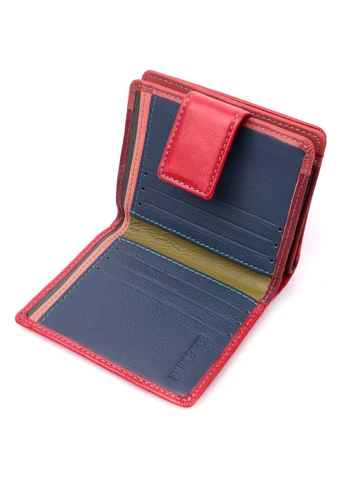 Женский вертикальный компактный кошелек из натуральной кожи 19437 st leather (394613219)