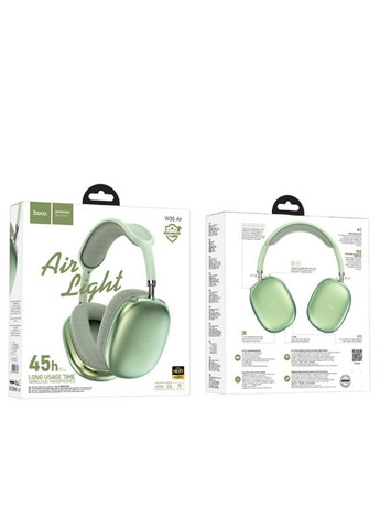 Бездротові накладні навушники W35 Air Triumph BT headset Green Hoco (371362656)