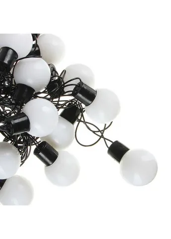 Гірлянда матова кулька 40LED 5м (флеш) 18мм, Новорічна бахрама, Світлодіодна гірлянда, Вулична гірлянда Digital (393823029)