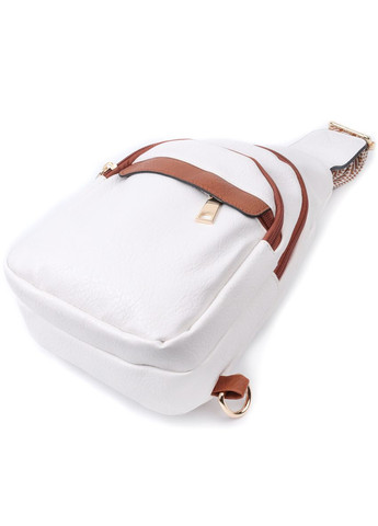 Женская сумка через плечо с отверстием для наушников из экокожи Vintage белая (sku_22785) No Brand (329853325)