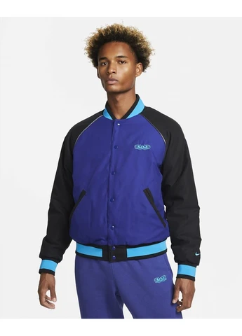 Синя демісезонна куртка lebron protect blue dq6147-455 Nike