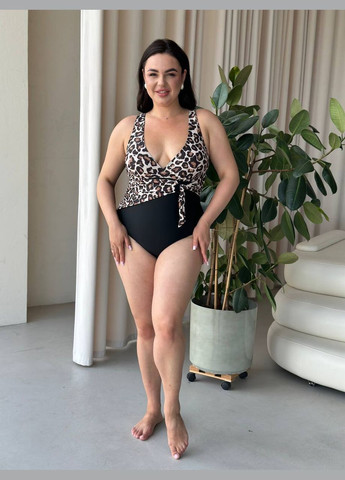 Чорний демісезонний трендовий суцільний купальник суцільний Vakko