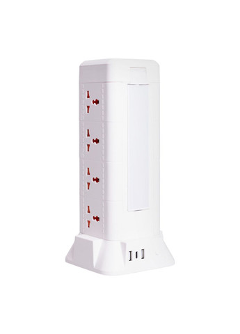 Мережевий фільтр подовжувач 4.8 м з лампою на 12 універсальних розеток з 2 USB 1 Type-C бездротова зарядка HP-5-11MF Yiwu (370707353)