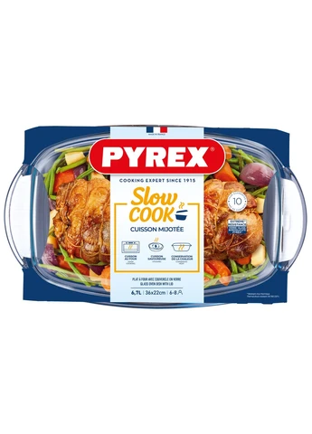 Кастрюля с крышкой прямоугольная 4.4л + 2.3л (466A000/8443) Pyrex (388369274)