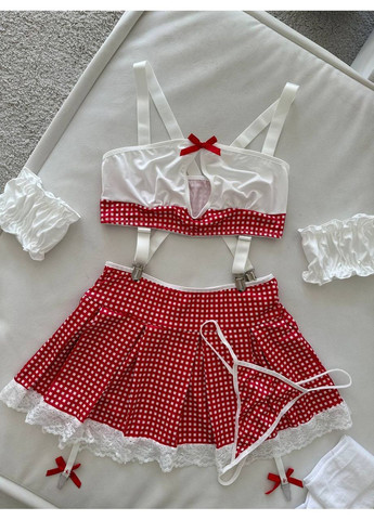 Червоний демісезонний жіночий рольовий костюм | червона пристрасть Vital-Textile 109/111