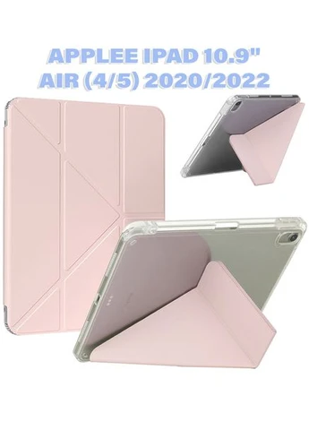 Обложка Ultra Slim Origami Transparent с креплением Apple Pencil для Apple iPad Air (4/5) 2020/2022 10.9" Pink BeCover (378601225)