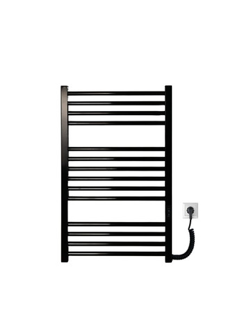 Полотенцесушитель электрический с контроллером Черный глянец 790*490 Carino ARIANNA (367604626)