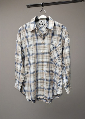 Бежевая рубашка No Brand