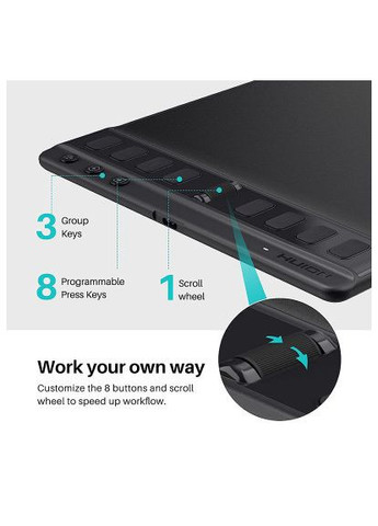 Графический планшет (H641P) Huion Inspiroy 2 S (366156587)