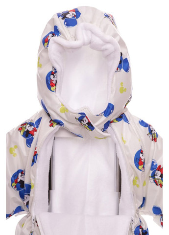 Комбінезон Трансформер на флісі з принтом Міккі та Мінні білий 86 см (36517) BABYKROHA (315423813)