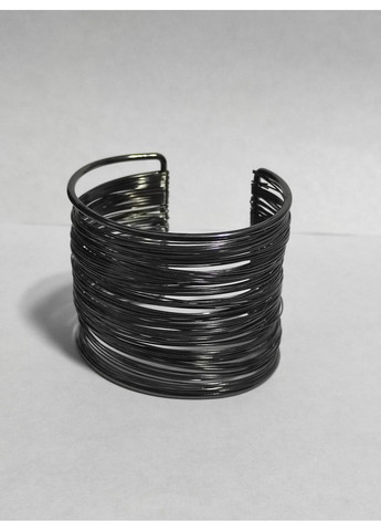 Большой многослойный браслет металлический черный No Brand (351854314)