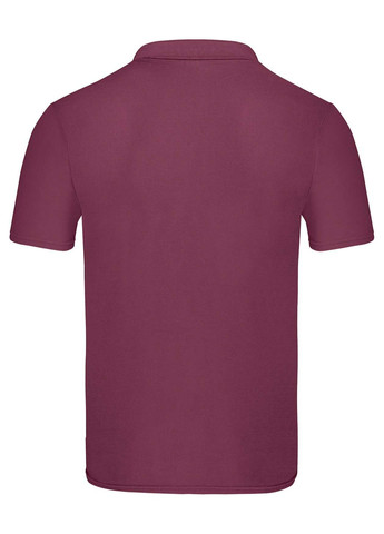 Бордова футболка поло чоловіча original polo (0630500412xl) з коротким рукавом Fruit of the Loom