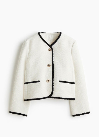 Белая демисезонная куртка H&M