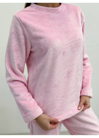 Розовая женская махровая пижама Osoblyva