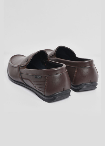 Коричневые классические туфли мужские коричневого цвета Let's Shop без шнурков