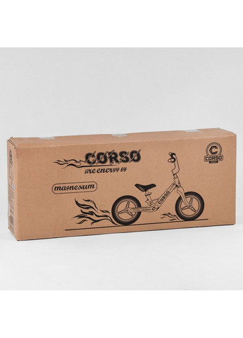 Велобіг дитячий 12'', з надувними колесами, магнієвою рамою та магнієвим кермом 72х14х30 см Corso (289369536)