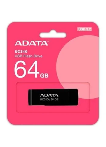 Флеш накопичувач USB 64Gb UC310, Black, USB 3.2 Gen 1, до 100 МБ/с (UC310-64G-RBK) UC310-64G-RBK ADATA (395969140)
