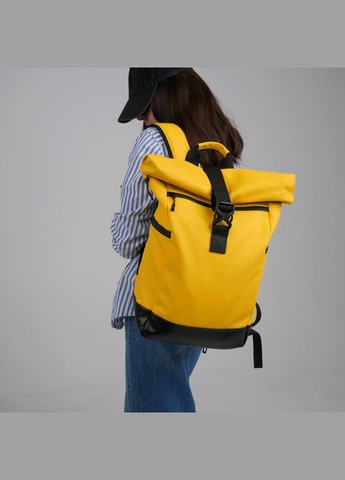 Женский яркий рюкзак роллтоп Rolltop желтый цвет ToBeYou premium (293247120)