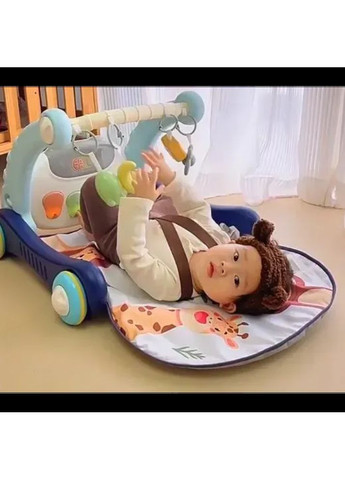 Ходунки з килимком на колесах з музичним центром, бізабордом, піаніно і підсвічуванням Bluetooth підключенням + пульт ДУ No Brand (350349258)