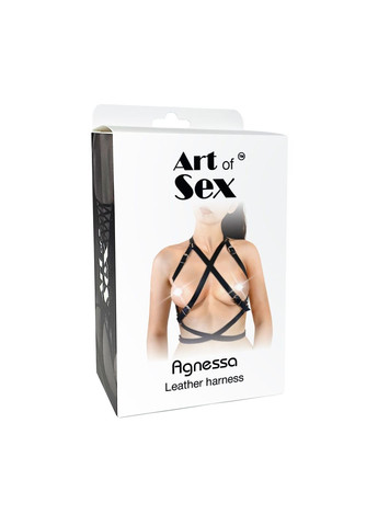 Портупея жіноча - Agnessa Leather harness, L-2XL - CherryLove Art of Sex (282966706)