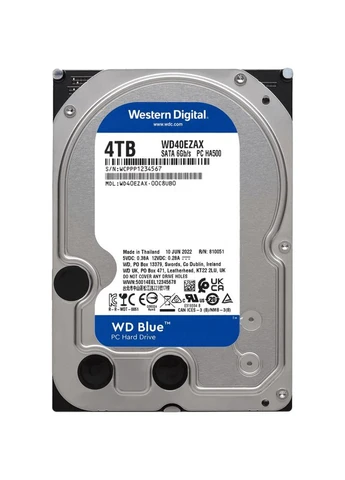 HDD 4TB, 5400rpm, Синій, 256M, SATA III (WD40EZZX) WD (394169505)