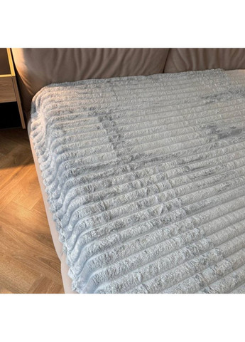 Плед-покрывало флисовый евро 200х220 серо-голубой Шарпей SHRP16 Colorful Home (365751125)