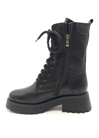 Осенние женские ботинки зимние черные кожаные fs-14-6 23,5 см (р) Foot Step