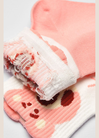 Шкарпетки дитячі демісезонні рожевого кольору з малюнком Let's Shop (314818149)