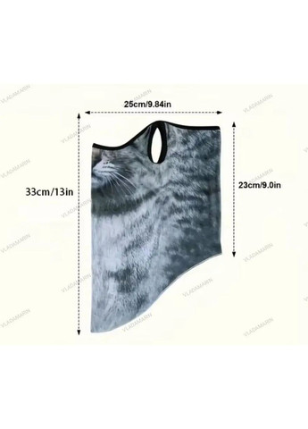 Реалістична маска Рижий Кіт із 3D-друком,балаклава повнолицева з мікрофібри,прикол No Brand (368695228)