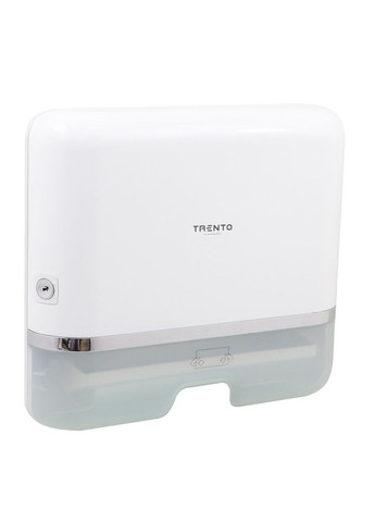 Раздатчик складных бумажных полотенец, ключ, белый прозрачный. 250-300 листов Trento Sanitary Ware (326843806)