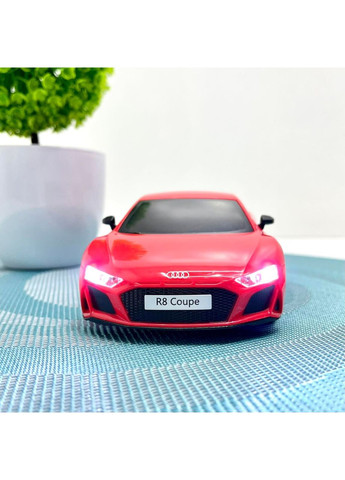 Машинка на радиоуправлении Ауди 1:24 с резиновыми колесами и подсветкой Красная (2405) No Brand (365807449)