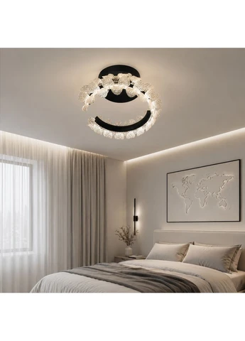 Стельова люстра LED чорна No Brand (398903024)