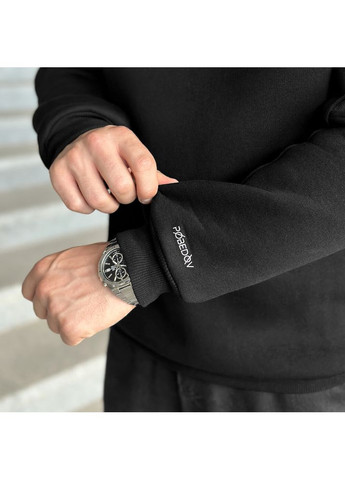 Чорний світшот apex чорний Pobedov однотонний без декору (284119291)