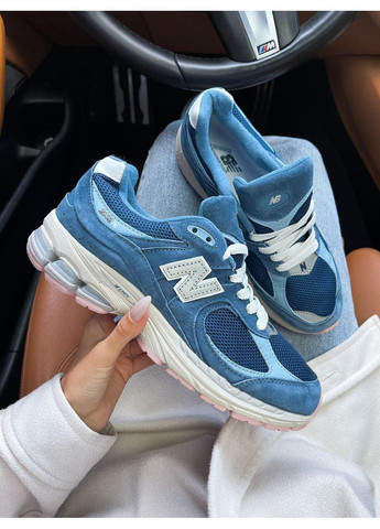 КРОССОВКИ ЖЕНСКИЕ NEW BALANCE 2002R HAZY BLUE НЬЮ БЕЛАНС 2002R No Brand белые демисезоны (368855087)