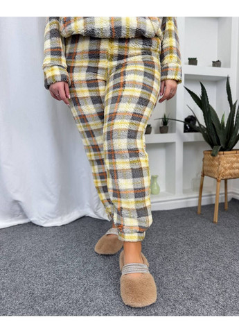 Жовта зимня піжама 025тепла махра мʼяка,худі та штани Україна