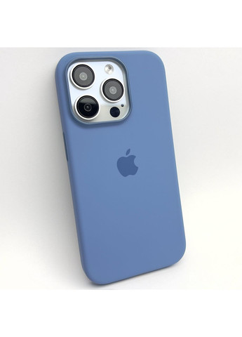 Чехол на 15 PRO Silicone Case Magsafe Full open camera магнитный для айфона 15 О Blue No Brand (369136944)