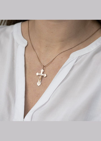 Золотий православний хрестик Розп'яття. Спаси і збережи п02439 Oniks (264023624)