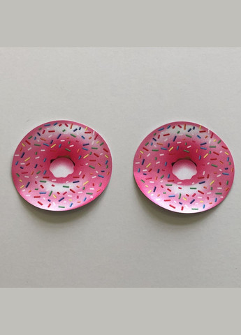 Рожевий стікіні наліпки на груди пончики one size (3-130) No Brand