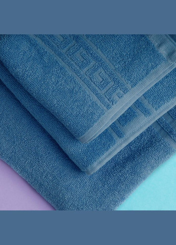 Рушник махровий 70х135 см джинс IDEIA синій