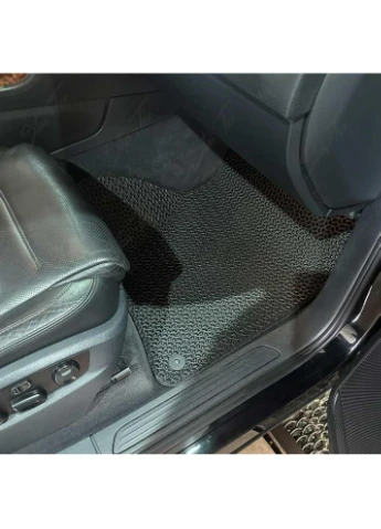 Комплект килимків до салону на Volkswagen Touareg II (7P) (2010 - 2018) EVA/Крапля + Сірий Star-Tex (385090344)