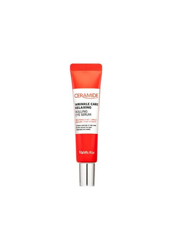 Антивікова сироватка-ролер для шкіри навколо очей Ceramide Wrinkle Care Rolling Eye Serum 25 ml FarmStay (371736363)