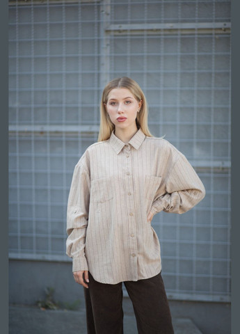 Сорочка жіночій - оверсайз в смужку на ґудзиках JUGO LONDON (316629046)