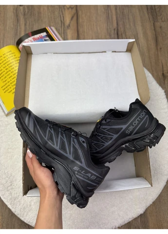 Чорні кросівки чоловічі salomon xt-6 gore-tex black саломон хт 6 чорні демісезон No Brand