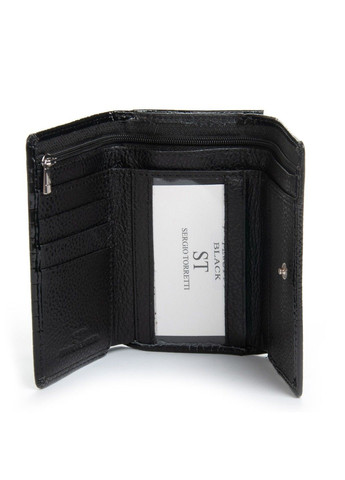Женский кожаный лаковый кошелек SERGIO TORRETTI FEW214 black ST (360751393)