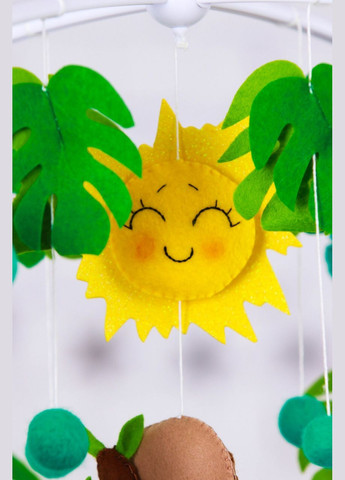 Детский мобиль на кроватку для младенцев WooolyWool «Веселые ленивцы» No Brand (342757975)