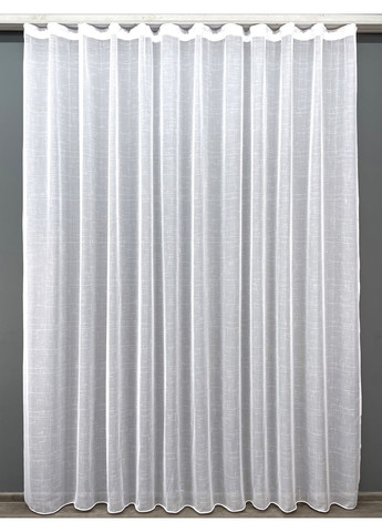 Тюль 1208т Івонна Льон Білий з срібним вкрапленням 300х250 см (43-045) VR-Textil (298125041)