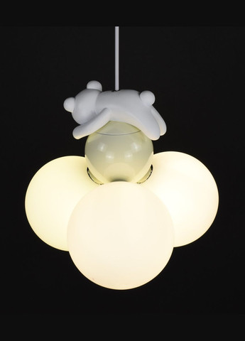 Люстра подвесная на 3 лампочки 27831 Белый 30-150х32х32 см. Sunnysky (371992923)