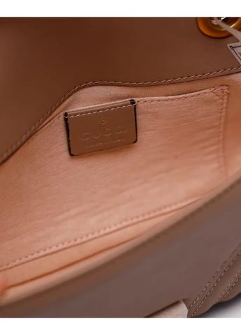 Сумка Gucci Marmont Mini Shoulder Bag Beige, Gold Hardware Гучі (377507380)