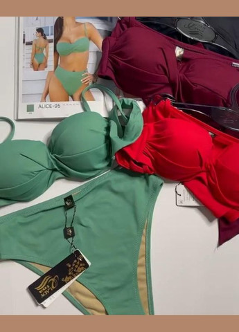 Зеленый демисезонный купальник раздельный (бюстгальтер,трусики) Etna