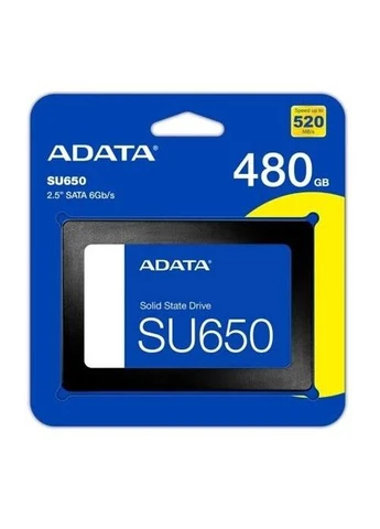 Твердотельный накопитель SSD 480Gb, Ultimate SU650, SATA3, 2.5", 3D TLC, 520/450 МБ/с (ASU650SS-480GT-R) ASU650SS-480GT-R ADATA (395337063)